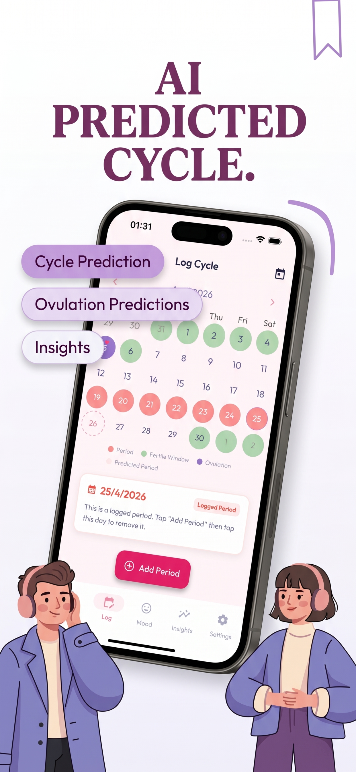 Cycle Tracking Screenshot